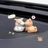 2 шт. Милые автомобильные украшения для экранов центральной консоли автомобиля, зеркал заднего вида, пара животных, целующихся, декор салона автомобиля Амаги