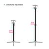 Adjustable Tripod Extension Rod Photography Extension Pole with 1/4 Inch Screw Adjustable Length