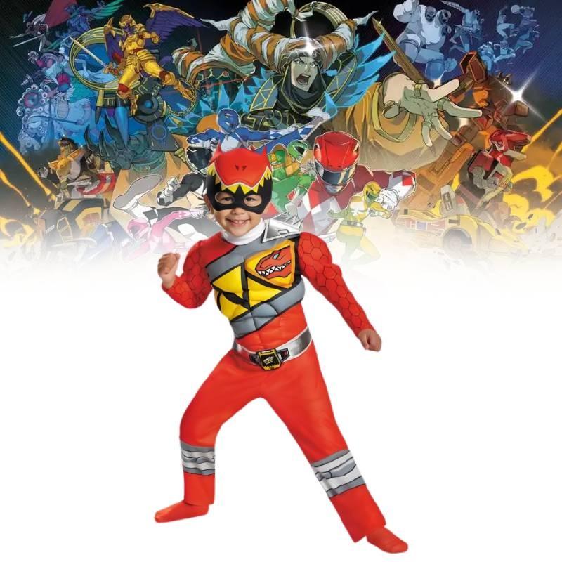 Костюм для косплея Могучих Рейнджеров Пауэр Морфин Комбинезон Детский Подарок на Хэллоуин
