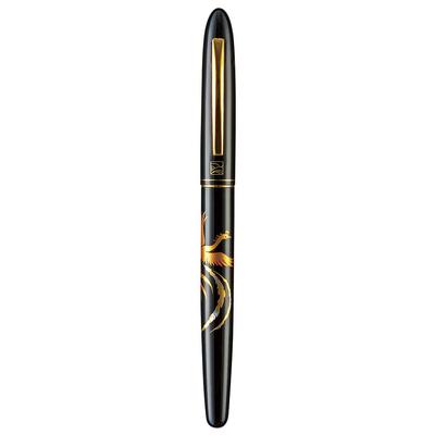 Kuretake Кисть-перо Auspicious Bird Черная, Перо, Maki-e Monogatari, Феникс, Корпус, ER186-310