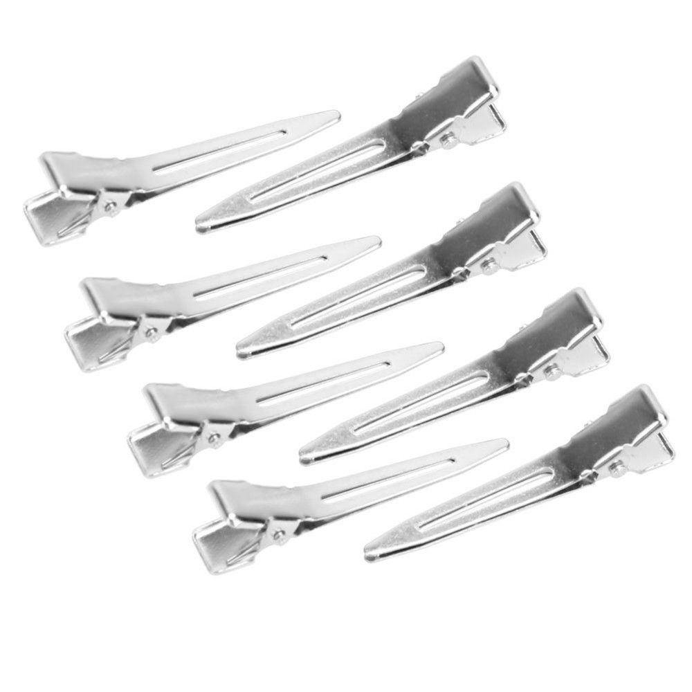 Hairstyling Tools Silver Color Duck Mouth Clip Flat Base Alligator Hair Clip Partition Clip