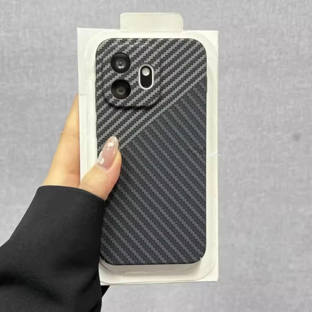 Чехол для OnePlus 15T 15S Новый Матовый Жесткий ПК Роскошный Текстура Углеродного Волокна Нескользящая Защитная Задняя Крышка Для OnePlus 15S 15T Корпус