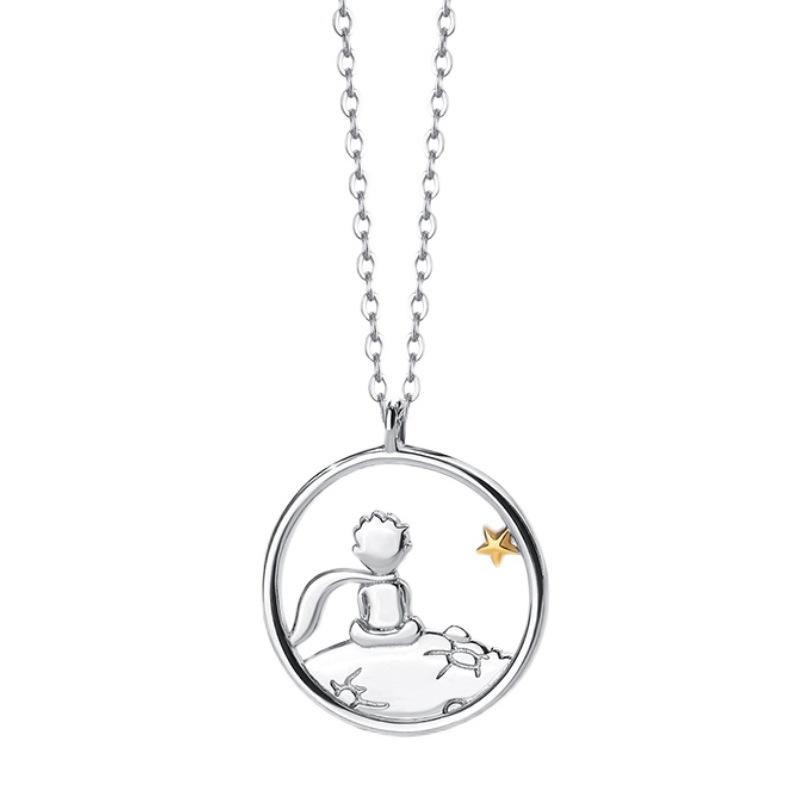 Little Prince and Fox Couple Necklaces, Male and Female Students, Clavicle Chain, Neck and Neck Chain