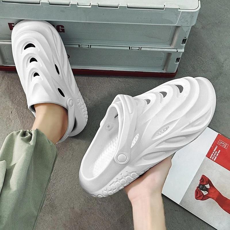 Модная Сверхлегкая Мужская Обувь Новый Модный Цветовой Дизайн 2025 Взрослая Нескользящая Высокого Качества Купить Размер 41 Для Ежедневного Использования Оригинальные Мужские Сандалии из ПВХ