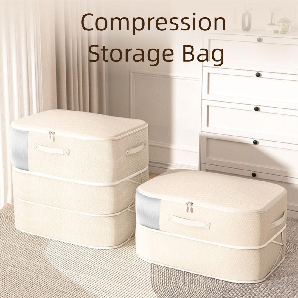 Ultra Space Saving Compression Storage Bag Visual Window Duvet Organizer For Home