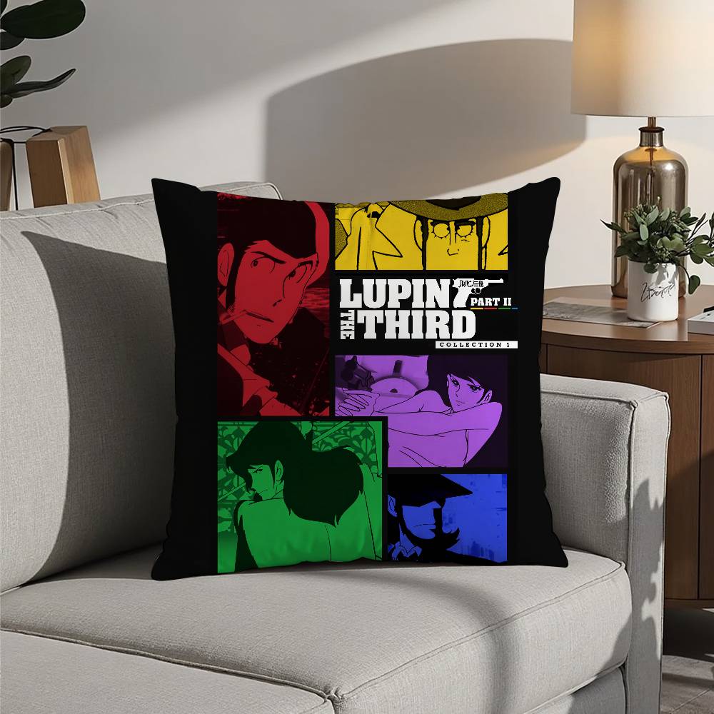A-Arsene Lupin The Third Pillow Case Sofa Decorative Home Double-sided Printing Short Plush Cushion Pillow Cover Holiday Gift