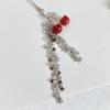 Y2K Vintage Cherry Star Tassel Chain Keyring Girly Cute Mobile Phone Lanyard Camera Pendant Key Accessories Gifts