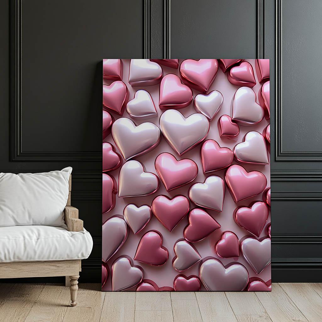 Romantyczna Magia Różu Romantyczna Magia Różu, 50X70 Cm, Rama Drewniana Jasny Dąb, Papier Matowy 230 Gsm
