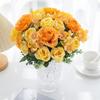Artificial flower Silk hydrangea rose Festival Outdoor garden Wedding Bride Bouquet vase Holiday party Diy gift stage props