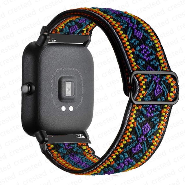 Нейлоновый ремешок Для Amazfit GTS 4/2/2e/3/GTS2 Mini/GTR/4/3/Pro/GTR2/stratos Браслет ремешок Amazfit bip 6 5 3 20мм/22мм Ремешки для часов
