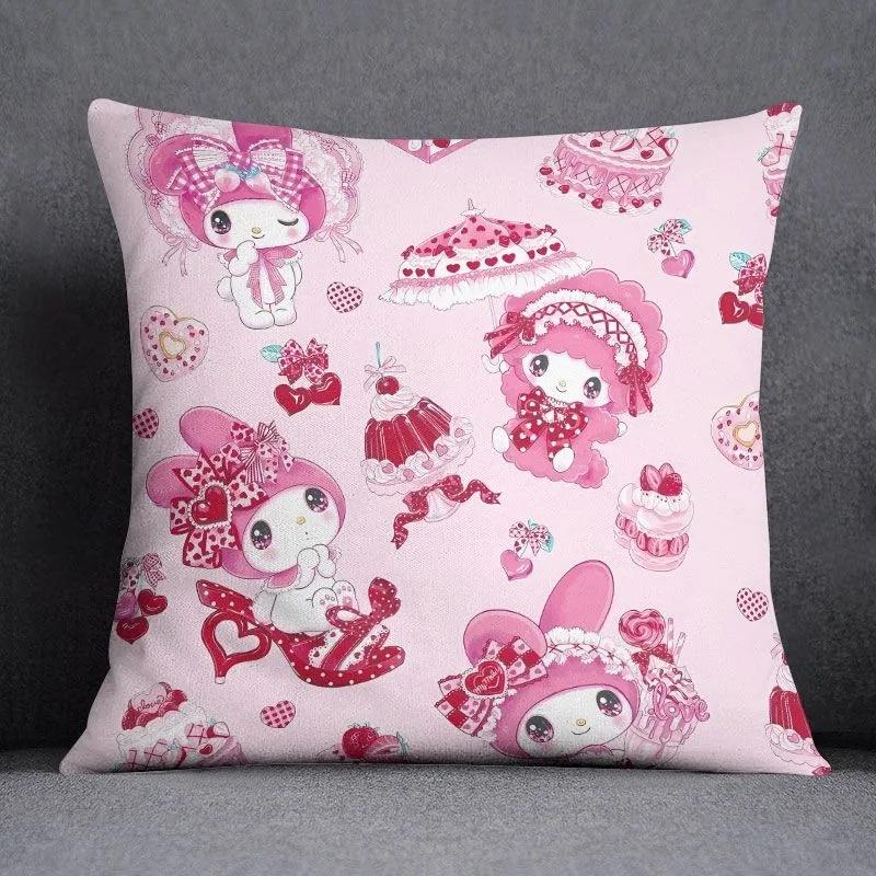 Мультяшная наволочка Sanrio Хелло Китти Куроми для диванной подушки в гостиной, декорация для спальни, детской комнаты