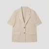 [ShS S miSS] Льняной пиджак с двумя пуговицами и коротким рукавом Swwjkp22050 Be