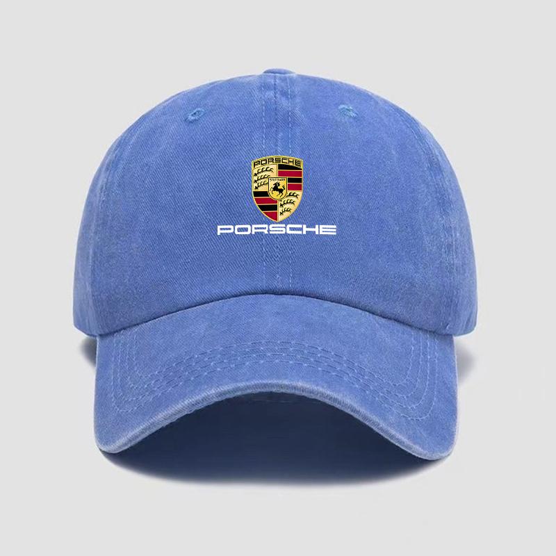 Car Baseball Cap Visor Sun Hat Unisex Adjustable Sunscreen Hat For Porsche Cayenne Panamera Macan Boxster Cayman 718 911 Sticker QX1