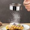 Lightweight Mesh Round Sifter 304 Stainless Steel Food Strainer  Cheesecake Pizza Bread