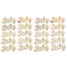 20Pcs Baby Letter Wood Pieces 90x45mm Durable Safe Use Easy Write Personalized Modeling DIY Wood Crafts