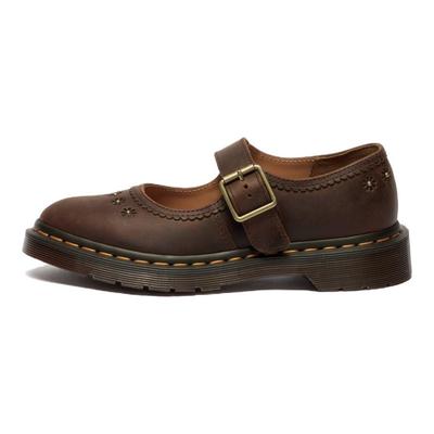 Доктор. Martens Originals Удобные Простые Туфли Мэри Джейн на Толстом Каблуке Женская обувь Коричневый 42391200