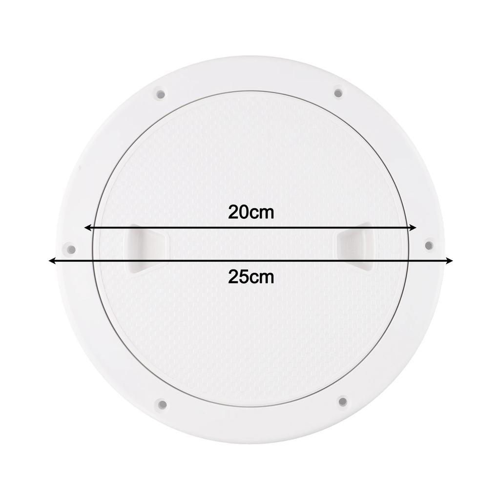 8 Inch Round Plastic Marine Deck Cover Deck Inspection Access Hatches Cover Non Slip Waterproof For Marine Boat Yacht