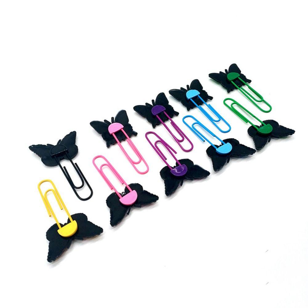 PVC Butterfly Book Clip Pagination Mark Creative Book Mark Butterfly Bookmark  Student Stationery