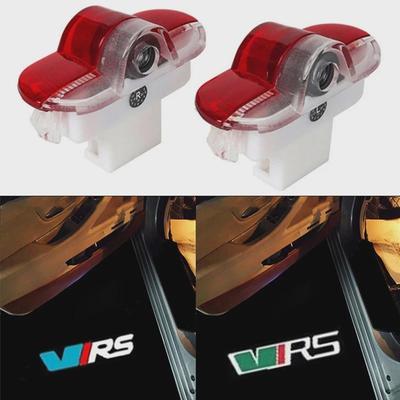 2 шт., световой логотип на двери автомобиля для логотипа VRS Octavia A5 MKII 2006 2007 2008-2013, аксессуары для ламп проектора Ghost Shadow