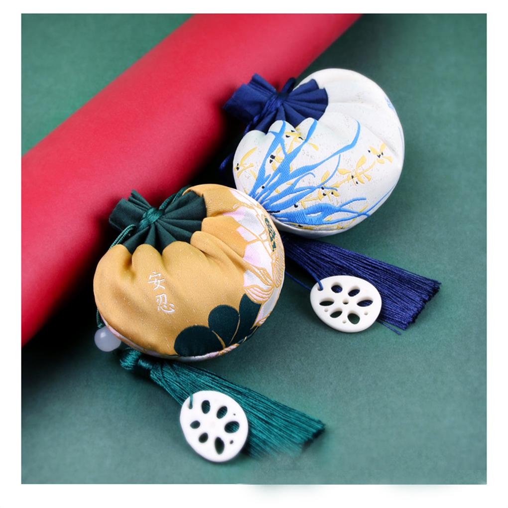 Festival Sachet Handmade Embroidered Bag Jewelry Friends Gift Empty Storage Drawstring Pouch Hanging Pendant Wedding