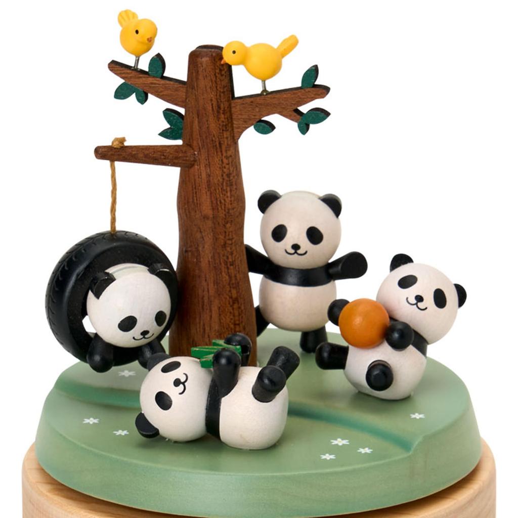 Sanrio Wooden Music Box Playing Panda Interior Present - - Decor, Gift, (087548)