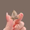 Elegant Unisex Sailboat Brooch: Luxury Anti-Lose Pin with Smooth Sailing Design for a Refined Look