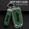 Для Jeep Сплав цинка Кожаный Чехол-футляр для Автомобильного Ключа Брелок для Jeep Renegade Compass Cherokee Grand для Chrysler 300C Wrangler Автомобильный Кондиционер