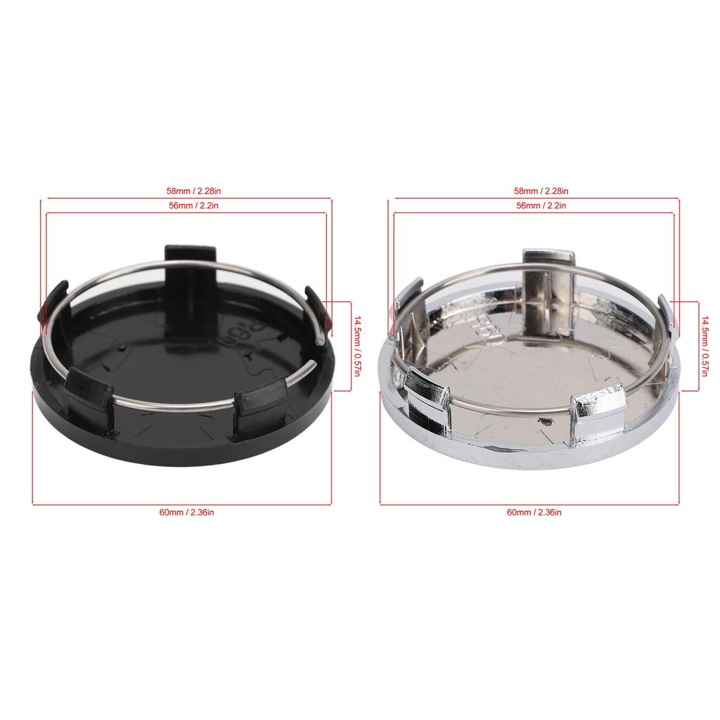 Центральная ступица колеса, универсальная стильная крышка центра ступицы, прочное крепление, ABS-металл, 60 мм, ударопрочная для автомобилей