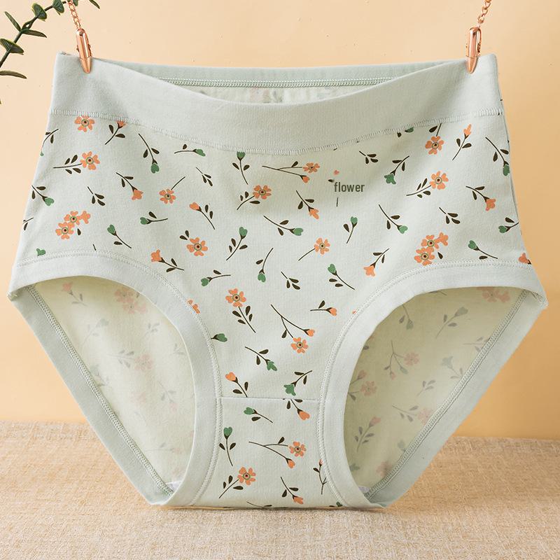 Women's Pure Cotton High Waist Underwear for Middle-Aged and Elderly Women. Ideal for Plus Sizes and Grandmas.