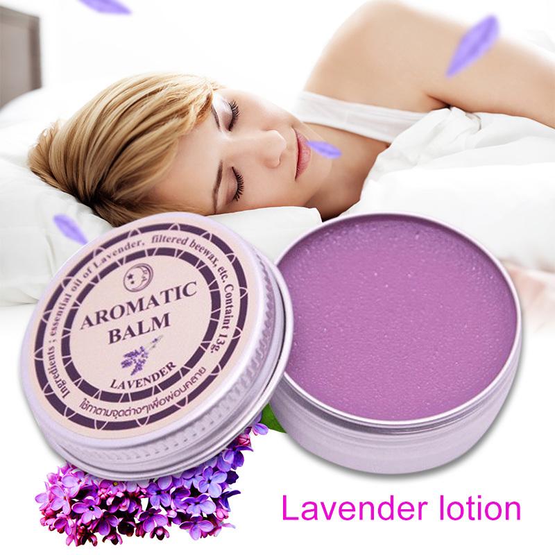 Lavender Aromatic Balm Help Sleep Soothing Cream Essential Oil Insomnia Care Lavender Hydration Soothing for Insomnia Care 11g