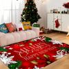 Christmas Themed Mat - Machine Washable - Living Room Coffee Table Mat, Bedroom, Entryway Doormat and Dining Kitchen, Bathroom,