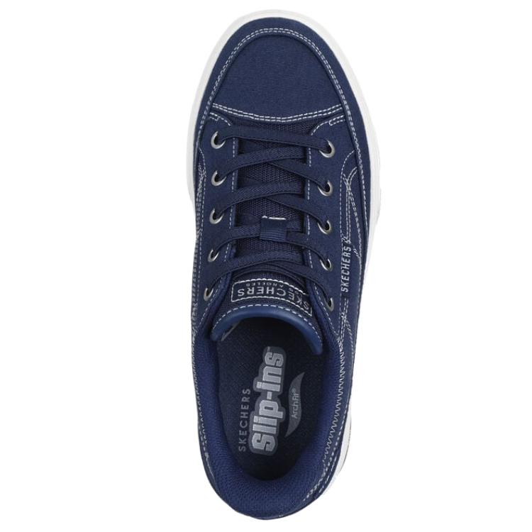 Skechers Arch Fit Arcade - Увидимся там Удобная Мода Универсальная Модная Низкие Тренировочные Кроссовки Женская кроссовка Темно-синий 177197-NVY