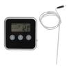 Food Grill Thermometer LCD Display Long Probe 2 Units Digital Meat Thermometer Timer for Kichen