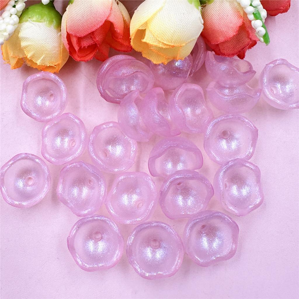 100Pcs Bead Fashion DIY Beads Beads Bowl Shaped Multicolor Jewelry Acrylic Beads