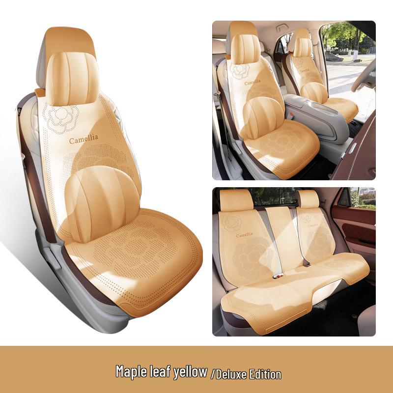 Дышащие замшевые чехлы на сиденья для Geely Galaxy L7 Dragon MAX & Starship Asian Games Edition