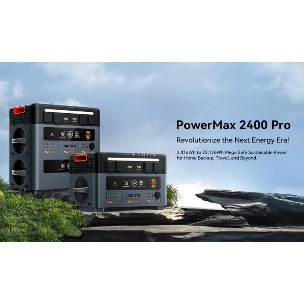 Oscal PowerMax 2400pro Portable Power Station 2400 * 2W 3892WH Solar Cell Outdoor Camping Home Emergency Mobile Power Bank