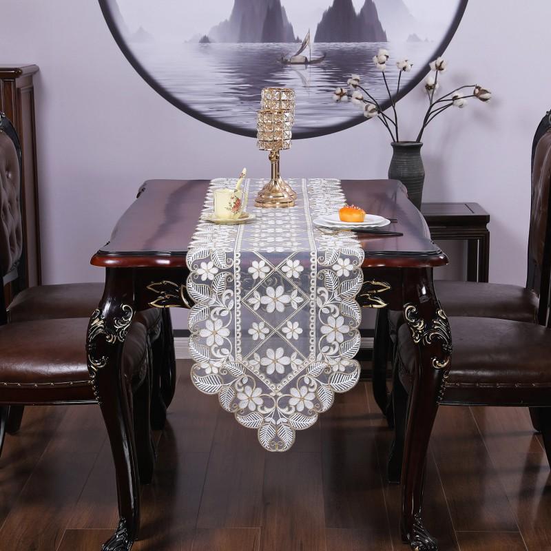 American Country Ins Style Crochet Table Runner Tablecloth Home Decor