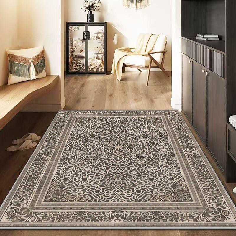 Ретро Персидский Ковер Гостиная Большая Площадь 160x200см Утолщенные Ковры для Украшения Спальни Коврики Гардероб Нескользящий Напольный Коврик