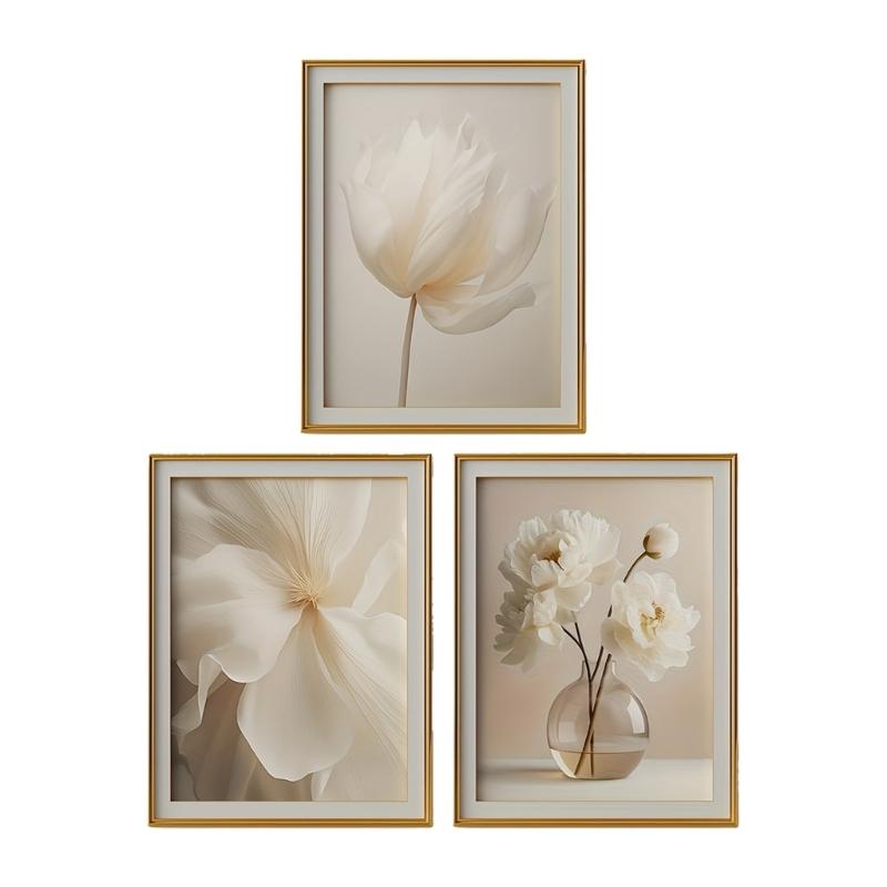 Wall Art Canvas Painting Flowers Picture Poster Unframed Ready to Hangs for Living Room Bedroom Home Decorations Gift