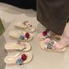 Stylish Summer Wedge Flip Flops For Women With Floral Design Comfortable Casual Wear