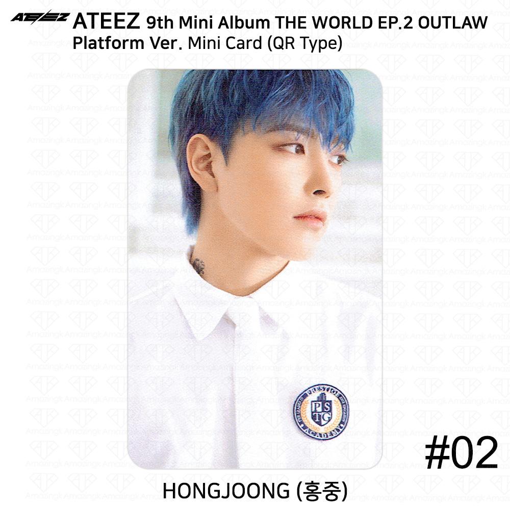 ATEEZ 9-й мини-альбом THE WORLD EP.2 OUTLAW Platform Ver QR Фотокарточка Изображение карты