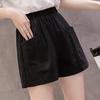 Women's High Waist Linen Loose Casual Thin Wide Leg Linen Shorts