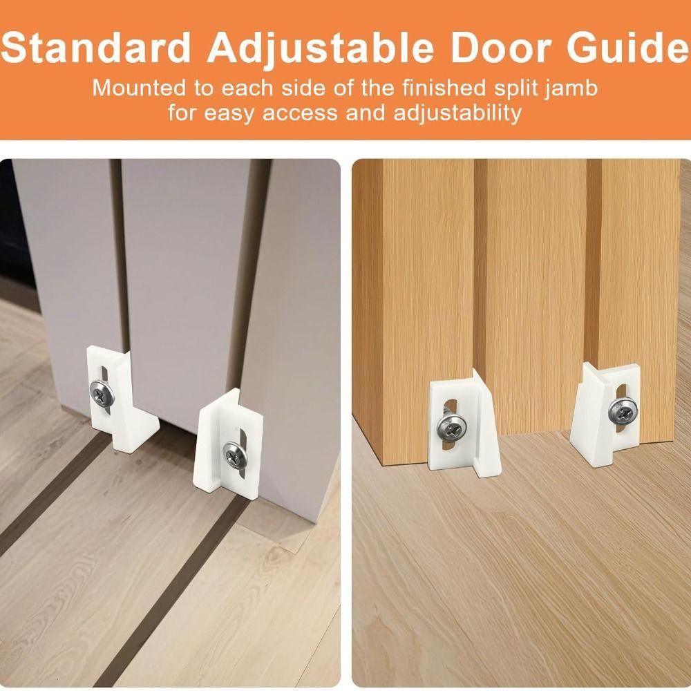 10pack Universal Pocket Door Bottom Guides Adjustable DIY Sliding Door Guide Durable Jamb Mounted Guide Pocket Doors