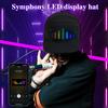 LED Pixel Screen Cap RGB Colorful LED Screen Cap App Connection Detachable Screen USB Charging Display Message Hat Adjustable Buckle Event Party Hat