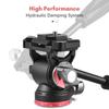 Andoer Compact Video Fluid Head Pan Tilt Tripod Head Panorama Ballhead Tripod Mount Aluminum Alloy