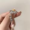 Винтажные кольца на палец кролика для женщин и девочек, регулируемые кольца в стиле панк, хип-хоп, плетение, эффектные ювелирные изделия, подарок