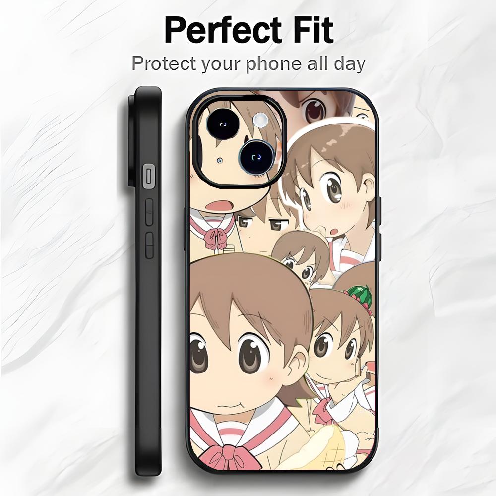 Милый забавный Slice Аниме N-Nichijou Чехол для телефона Чехол для телефона Мягкая упаковка Легкий Для iPhone17 16 15 14 13ProMax