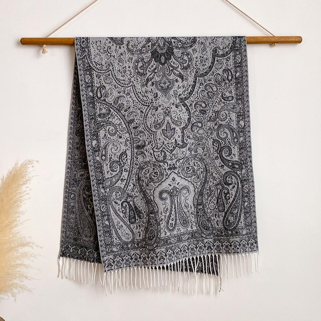 Bohemian Versatile Jacquard Cashew Ethnic Style Shawl Long Scarf Women'S Scarf