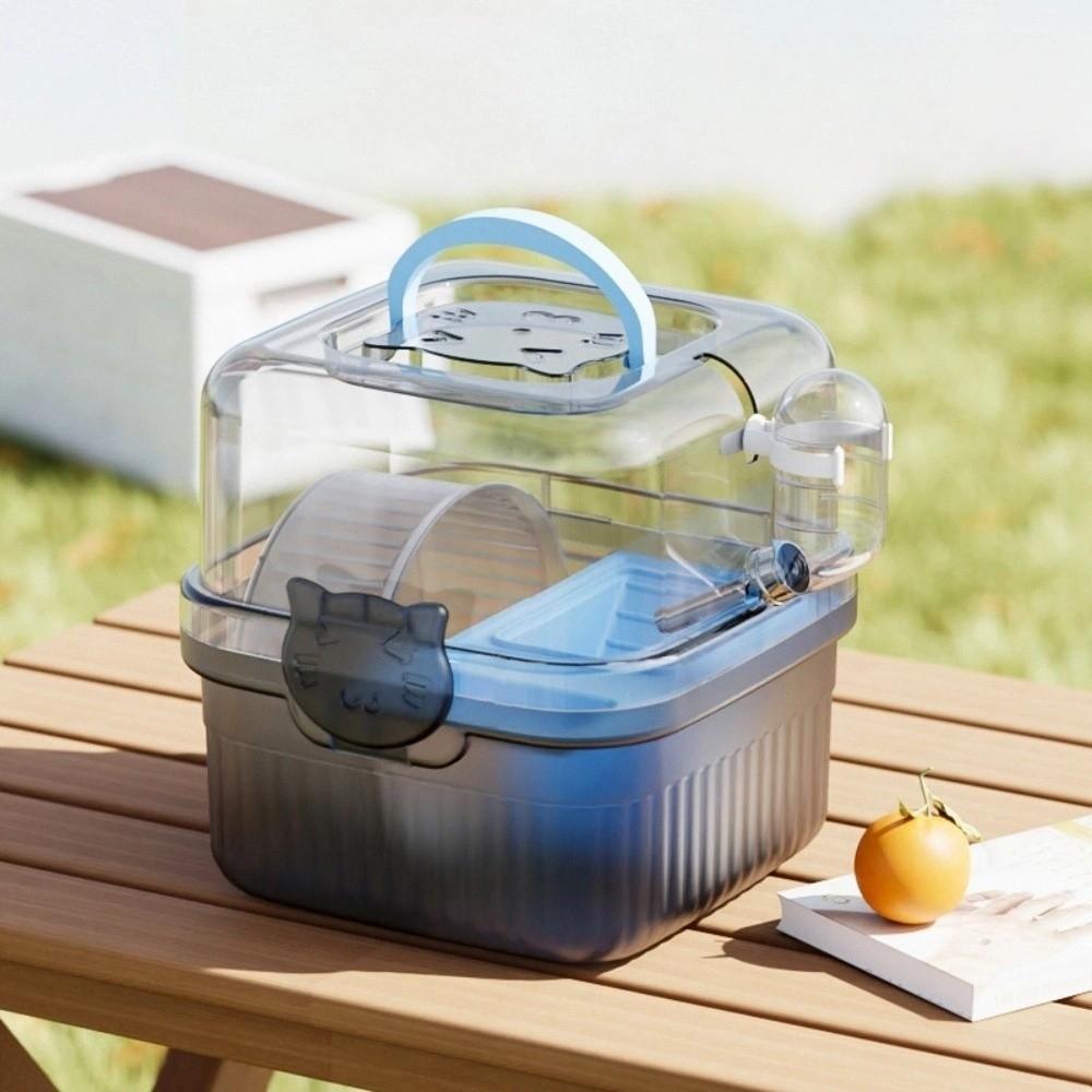 With Handle Hamster Travel Cage Breathable Hamster Habitat New Pet Carrying Box  Travel Use