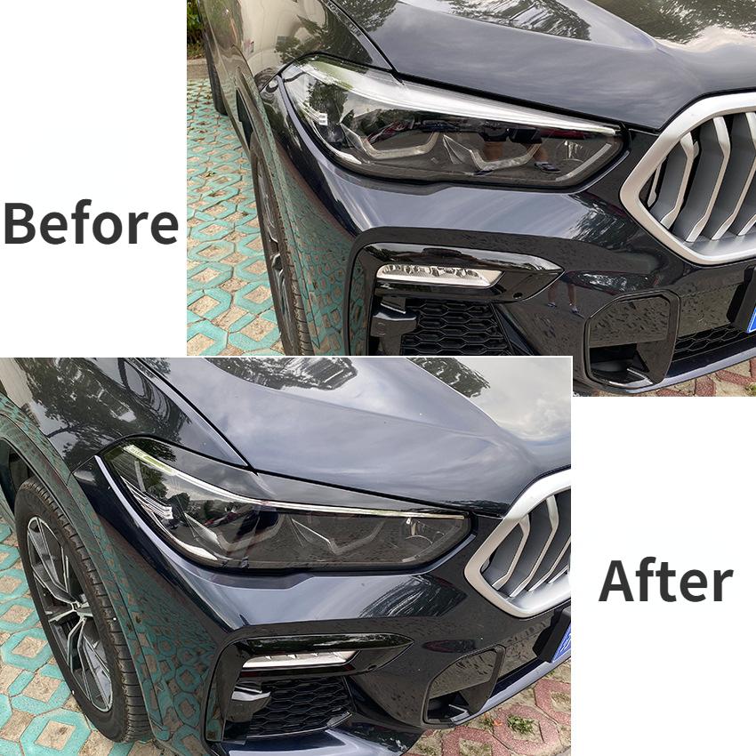 Брови для BMW X5 G05 X6 G06, передняя фара, крышка века, накладка на веко, наклейка 2022 автомобиля
